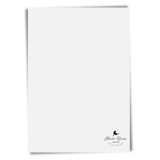 Rabbit Under Stars Postcard