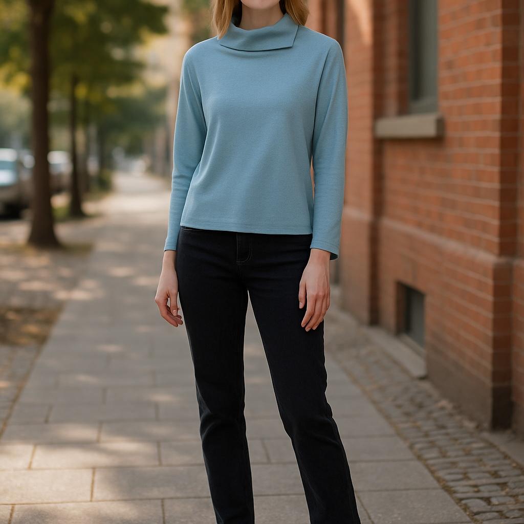 Terzi Collared Sweater Top