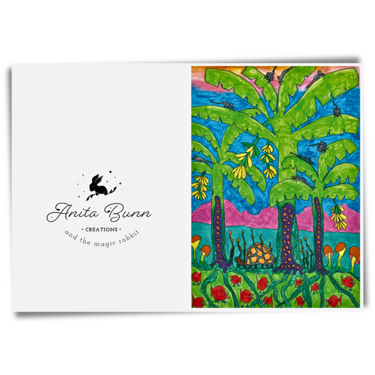 Banana Tree & Tortoise Card