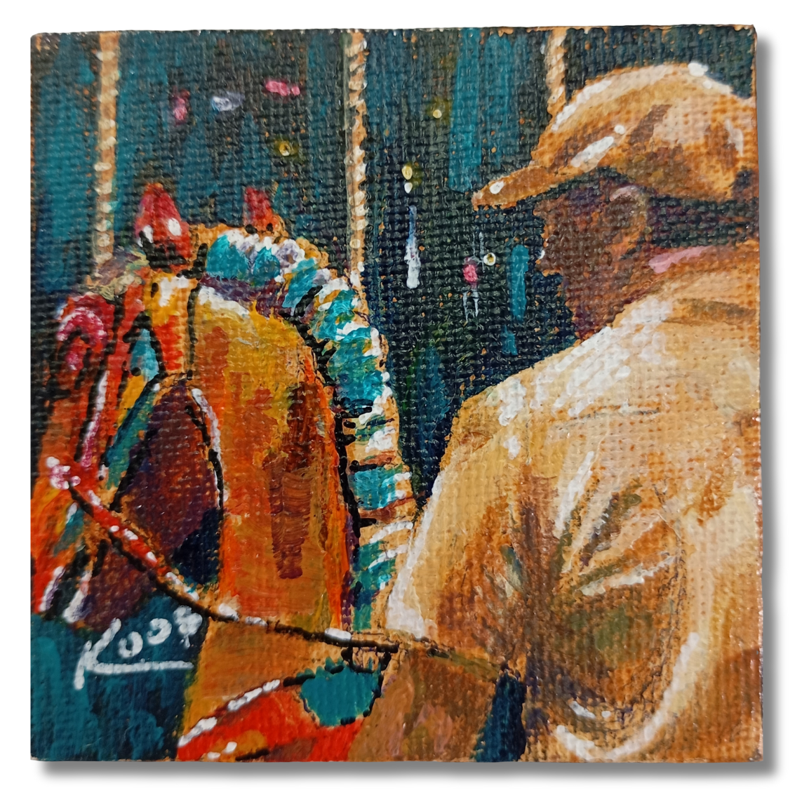 Man on horse