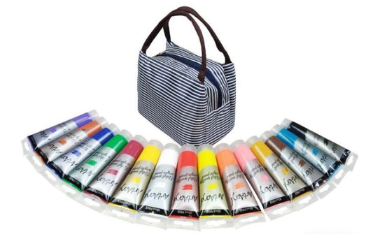ArtAcryl Artist Bundle: Artist Quality Acrylic Paints in Tube - 15 x100ml