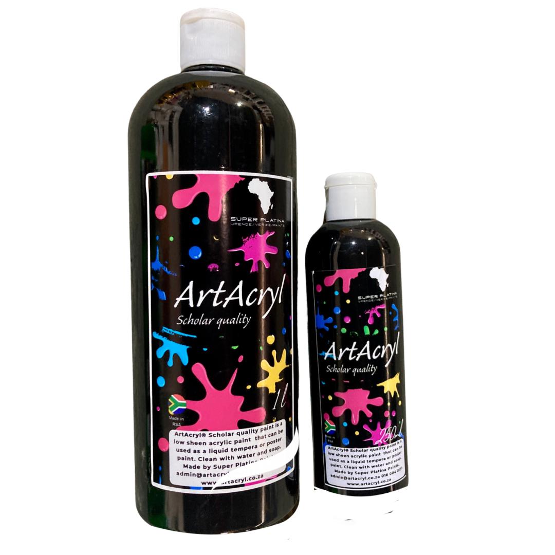ArtAcryl Poster Paint Bundle - 6 x Premium Scholar Quality Poster Paint