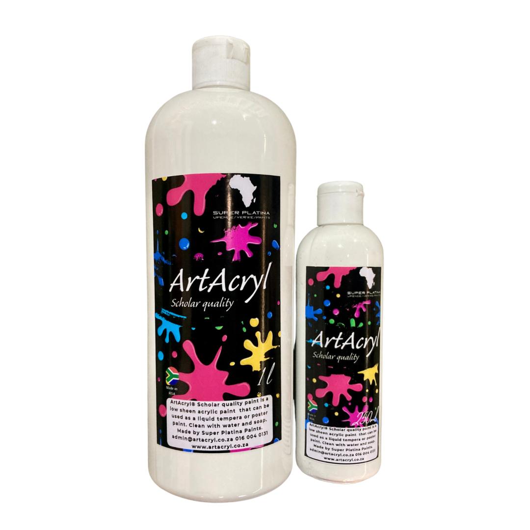 ArtAcryl Poster Paint Bundle - 6 x Premium Scholar Quality Poster Paint