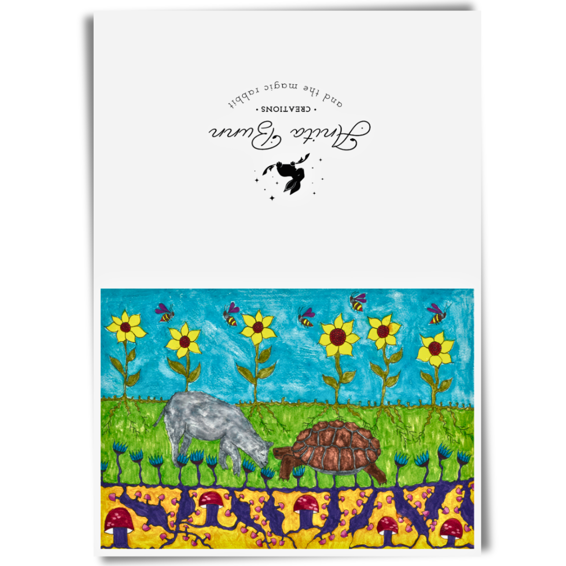 Tortoise and Sheep Card