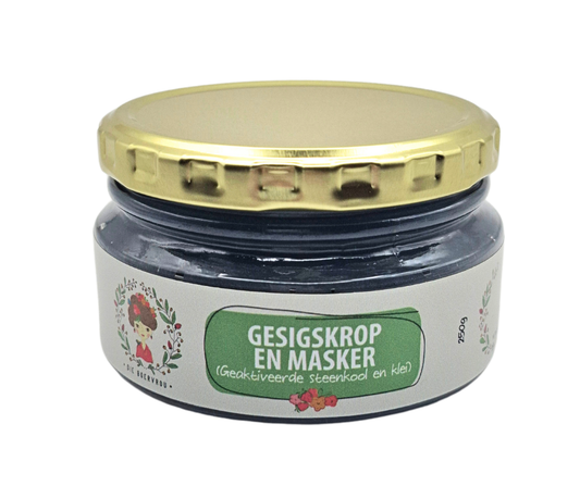 Gesigskrop en Masker - Geaktiveerde Houtskool