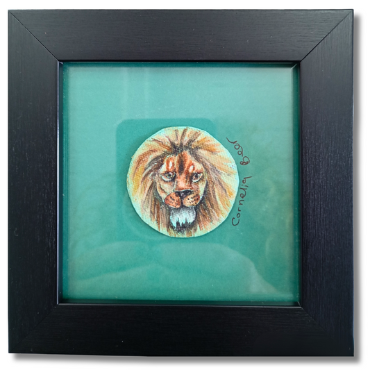 Lion in a tiny frame