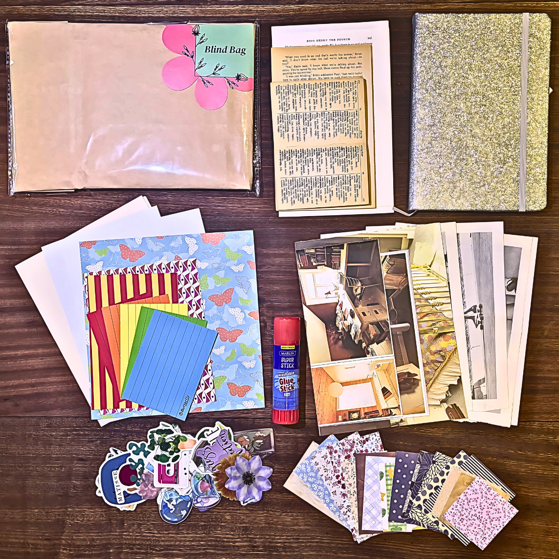Silver Sparkle Journaling Kit