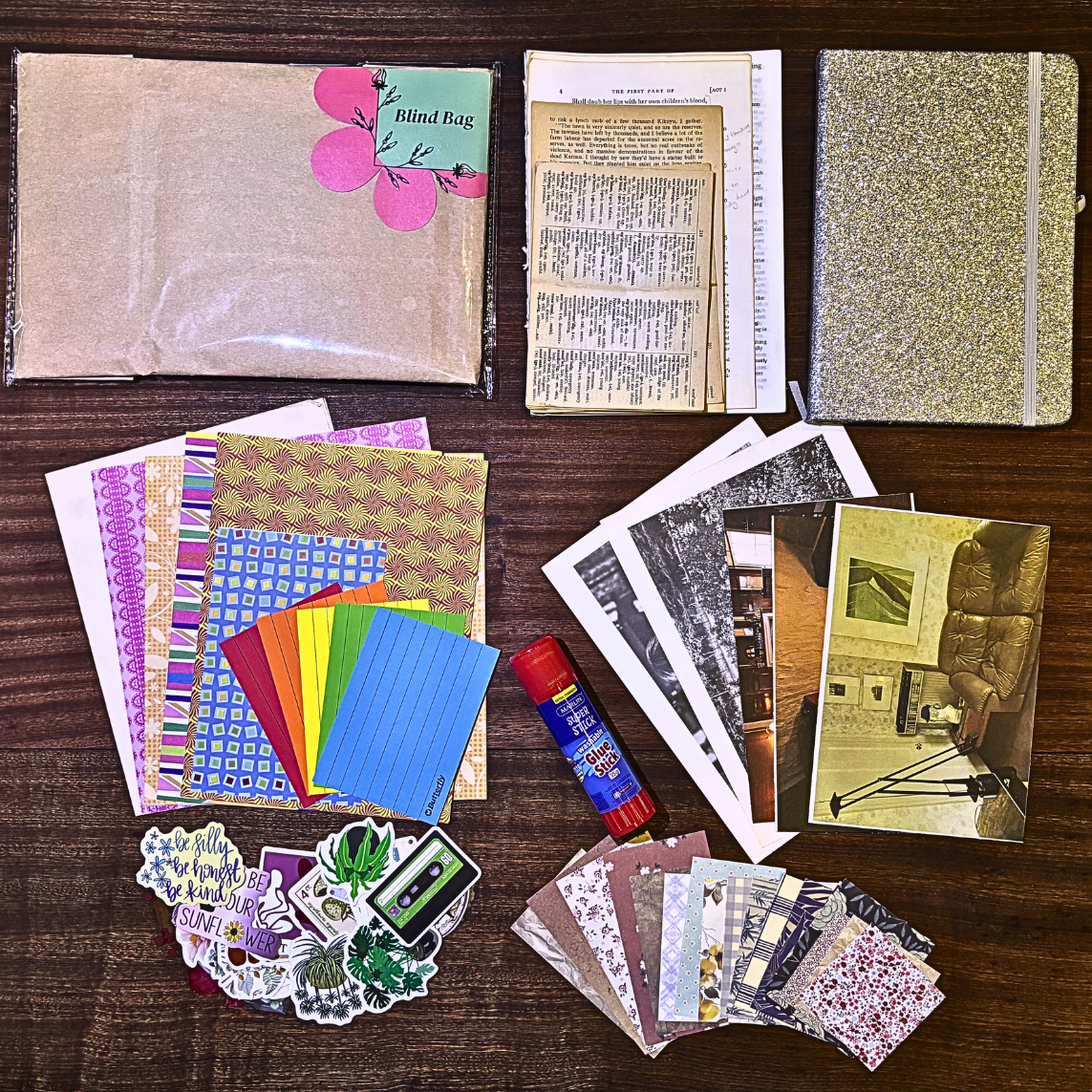 Silver Sparkle Journaling Kit