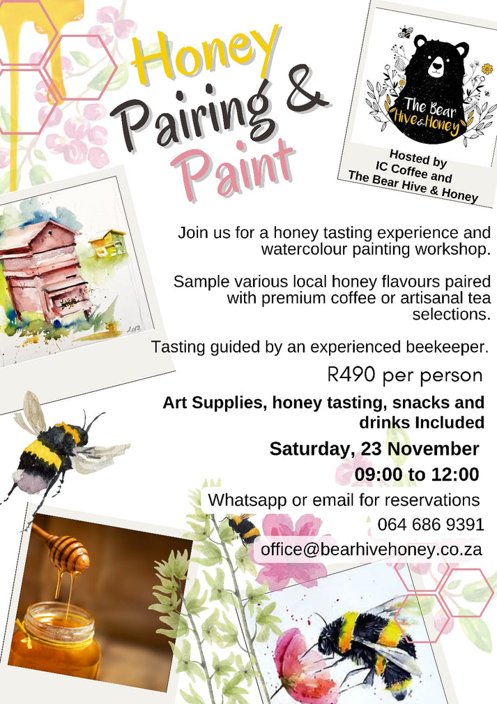 Honey Pairing & Paint 23rd Nov 2024 The Soul Garden